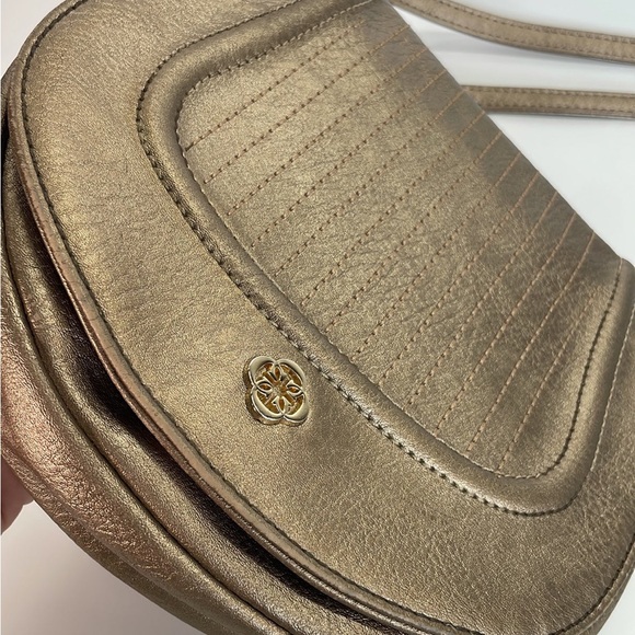 Ceriz Bronze Tone Sling Bag adjustable strap NWOT - Picture 5 of 12